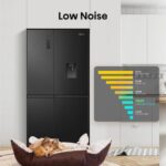 HISENSE PureFlat RS840N4WFE American-Style Smart Fridge Freezer - Black Stainless Steel - Image 10