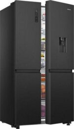 HISENSE PureFlat RS840N4WFE American-Style Smart Fridge Freezer - Black Stainless Steel - Image 13