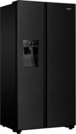 HISENSE RS694N4TFE American-Style Fridge Freezer - Black Stainless Steel - Image 12