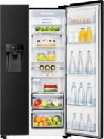 HISENSE RS694N4TFE American-Style Fridge Freezer - Black Stainless Steel - Image 15