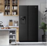 HISENSE RS694N4TFE American-Style Fridge Freezer - Black Stainless Steel - Image 9