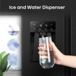 HISENSE RS694N4TFE American-Style Fridge Freezer - Black Stainless Steel - Image 4
