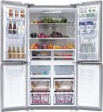 HOOVER HSC918ENXK Fridge Freezer - Silver - Image 2
