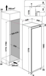 HOTPOINT Frost Free HF 1801 E F2 UK Integrated Tall Freezer - Sliding Hinge - Image 11