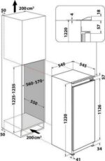 HOTPOINT HS 12 A1 D.UK 2 Integrated Tall Fridge - Sliding Hinge - Image 7