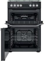 HOTPOINT Multiflow HDM67G9C2CB 60 cm Dual Fuel Cooker - Black - Image 2