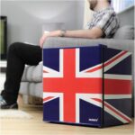 HUSKY Union Jack HUS-EL193 Mini Fridge - Red, White and Blue - Image 3