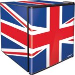 HUSKY Union Jack HUS-EL193 Mini Fridge - Red, White and Blue