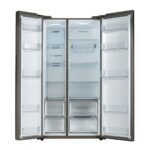 Haier HSW59F18DNMM, Side by Side Fridge Freezer, D Rated in Platinum Inox - Image 5