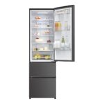 Haier Series 3 HETR3619ENPB Fridge Freezer, E Rated in Slate Black - Image 2
