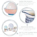 Hand-Printed Cereal Bowl Japanese Porcelain Breakfast Dining Crockery 16cm Navy - Image 2