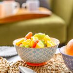 Hand-Printed Cereal Bowl Japanese Porcelain Breakfast Dining Crockery 16cm Blue - Image 4