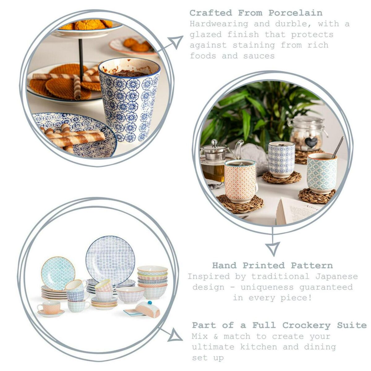 Hand-Printed Tumbler Japanese Style Porcelain Water Juice Cups 280ml Orange - Image 2