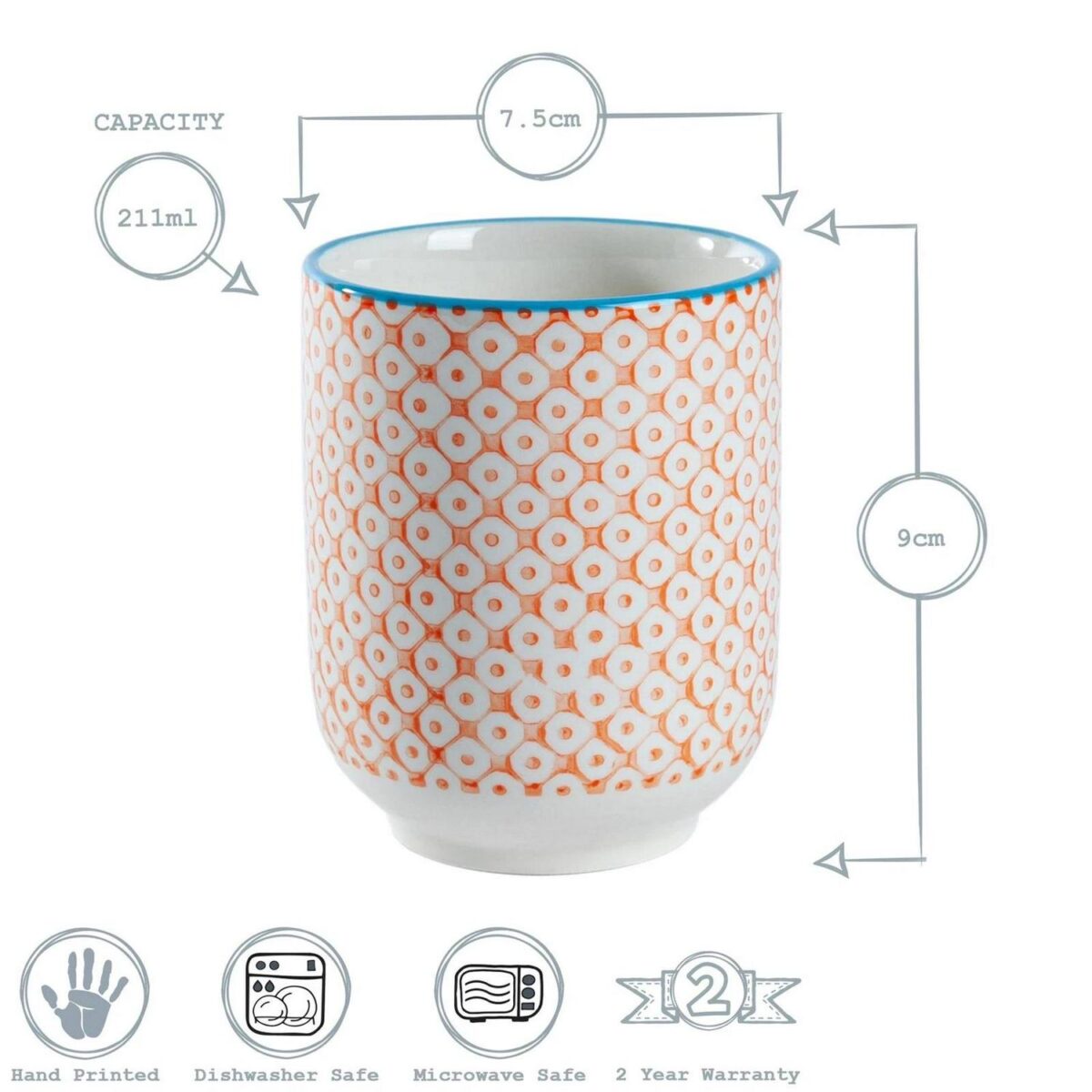 Hand Printed Tumbler f35fa86b37dba96a0415c35d9c5ad795