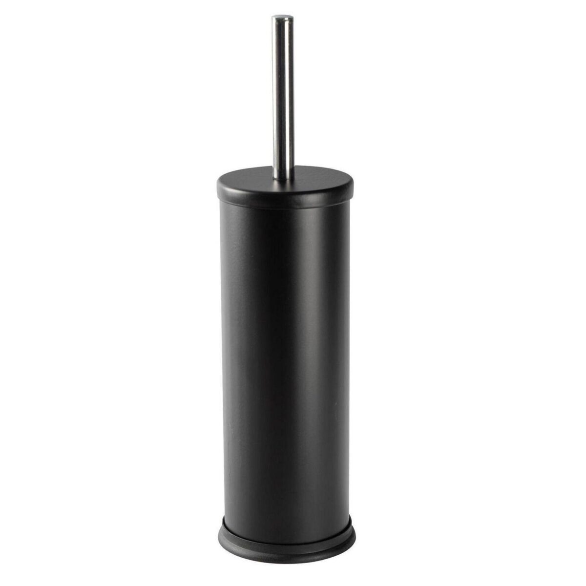 Harbour Housewares Steel Bathroom Toilet Brush and Holder Matte Black - Image 1