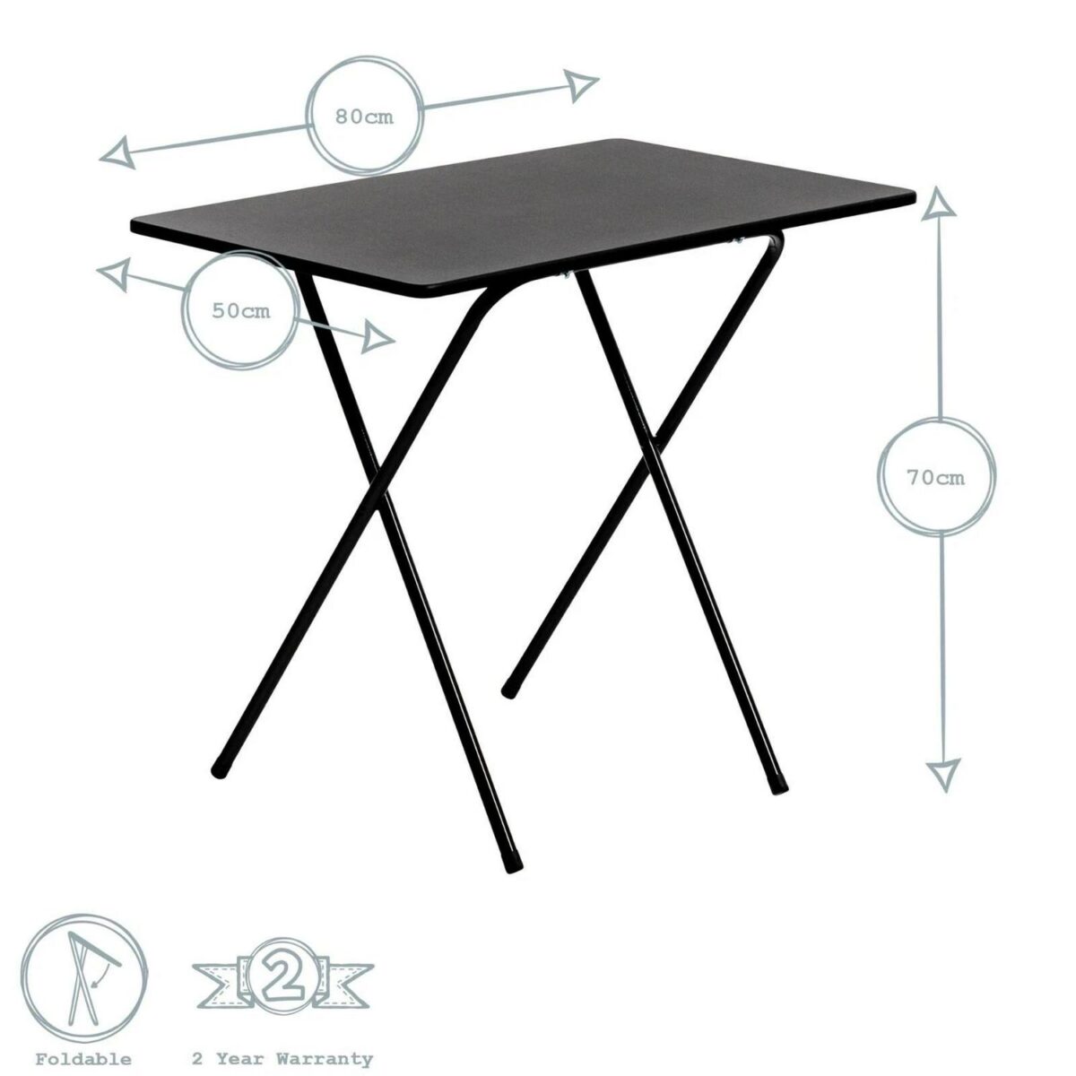 Harbour Housewares Wooden Folding Desk - Image 14