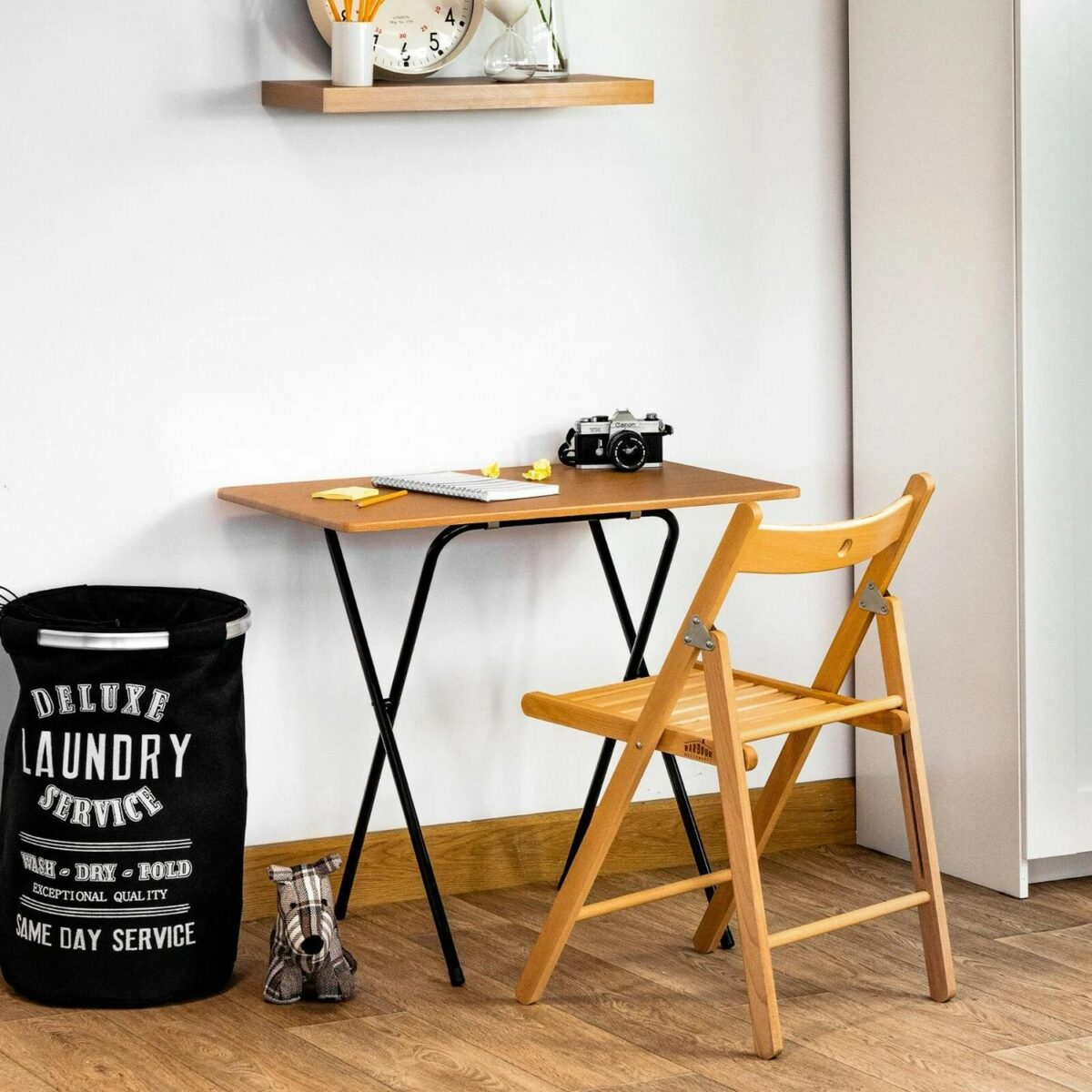 Harbour Housewares Wooden Folding Desk - Image 22