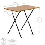 Harbour Housewares Wooden Folding Desk - Image 20