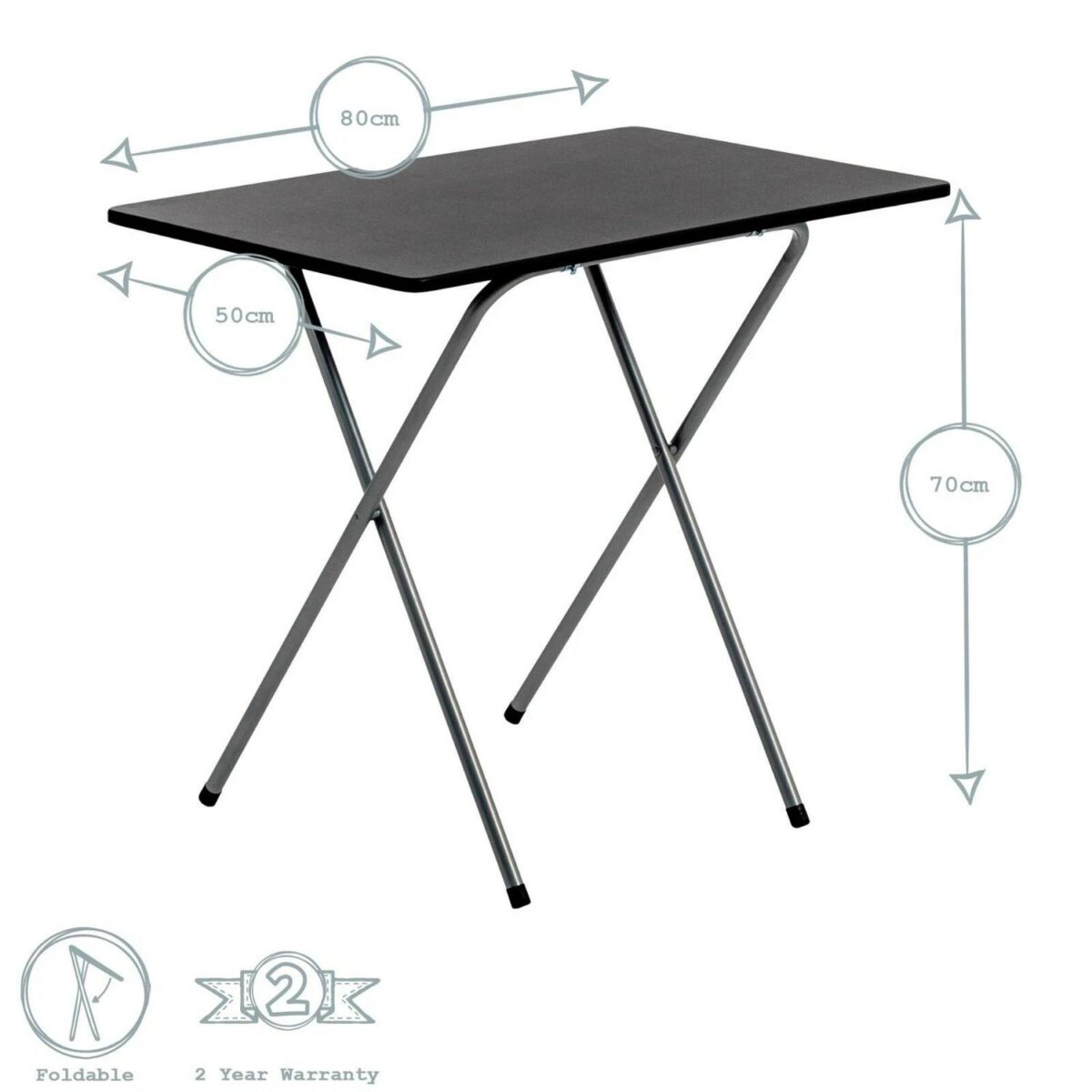 Harbour Housewares Wooden Folding Desk - Image 18