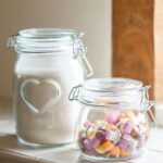 Heart Glass Storage Jar Food Preserving Container Clip Lid 1.5 Litre Clear Seal - Image 3