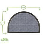Heavy Duty Door Mat Extra Tough Indoor Outdoor Office Mats 60 x 40cm Grey - Image 3