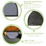 Heavy Duty Door Mat Extra Tough Indoor Outdoor Office Mats 60 x 40cm Grey - Image 2