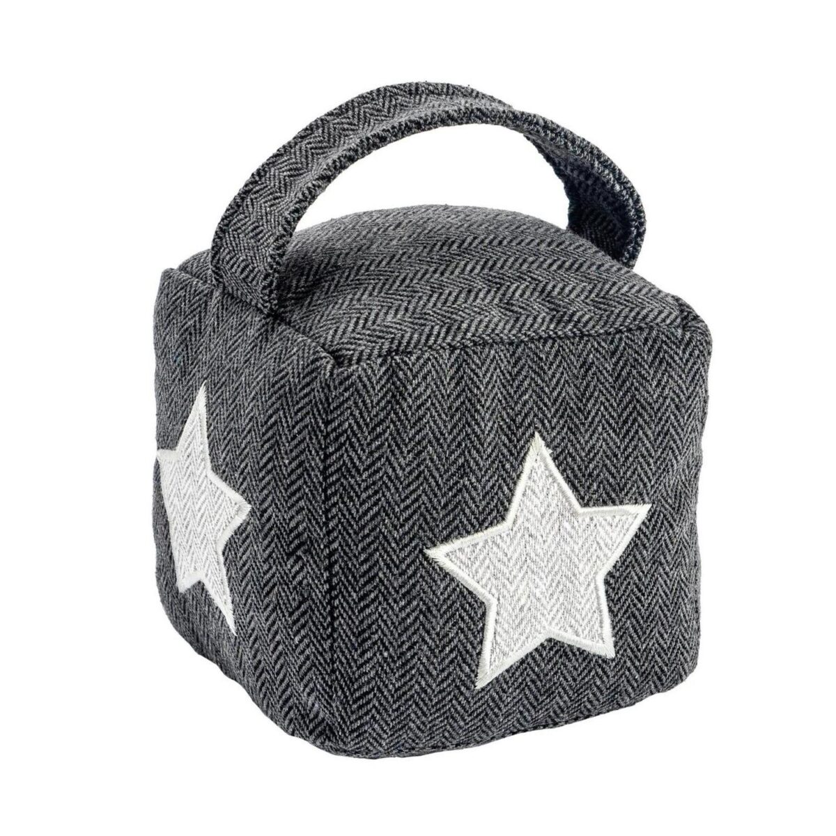 Herringbone Door Stop Country Cottage Decorative Interior Doorstop Stay Star - Image 1