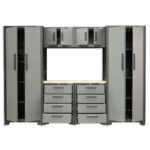 Hilka Professional 24 Gauge Steel 7 Piece Modular Cabinet Set - Image 2