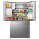 Hisense RF728N4SASE, Multi Door Fridge Freezer with Non Plumbed Water and Ice Dispenser, E Rated in Stainless Steel - Image 5