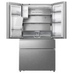 Hisense RF728N4SASE, Multi Door Fridge Freezer with Non Plumbed Water and Ice Dispenser, E Rated in Stainless Steel - Image 4