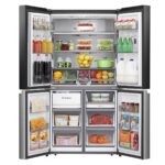 Hisense RQ5X560SFLES, Multi Door Fridge Freezer, E Rated in Stainless Steel - Image 2