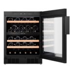 Hisense RW3N122GSLF, 46 Bottle Freestanding, Dual Zone Wine Cooler in Black - Image 2