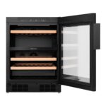 Hisense RW3N122GSLF, 46 Bottle Freestanding, Dual Zone Wine Cooler in Black - Image 7
