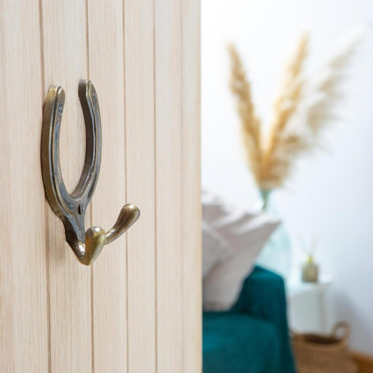 Horse Shoe Double Coat Hook Cast Iron Antique Vintage Style W100mm x H110mm Raw - Image 5