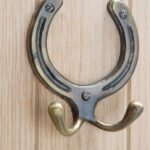 Horse Shoe Double Coat Hook Cast Iron Antique Vintage Style W100mm x H110mm Raw - Image 6