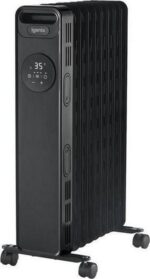 IGENIX IG2621BL Portable Oil-Filled Radiator - Black