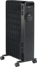 IGENIX IG2621BL Portable Oil-Filled Radiator - Black - Image 3