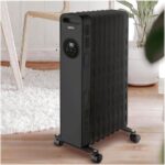 IGENIX IG2621BL Portable Oil-Filled Radiator - Black - Image 5