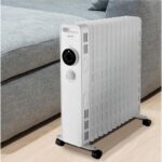 IGENIX IG2625 Portable Oil-Filled Radiator - White - Image 3