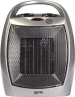 IGENIX IG9030 Portable Hot and Cool Fan Heater - Silver and Black - Image 5