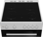 INDESIT IT60V9KMW/UK 60 cm Electric Ceramic Cooker - White - Image 3