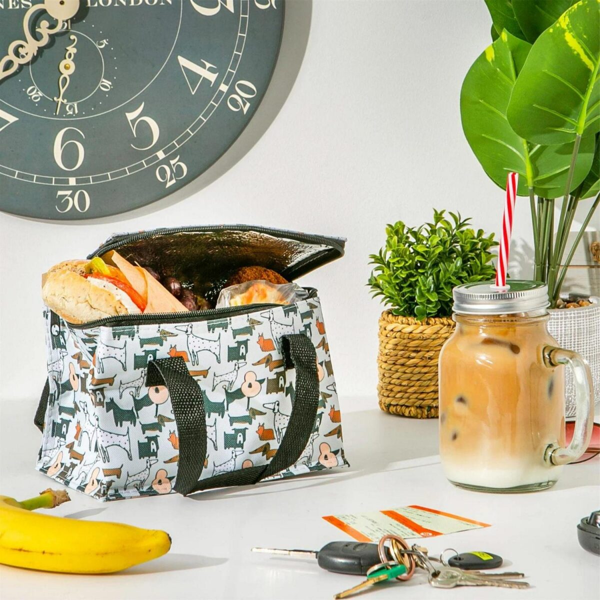 Insulated Lunch Bag Work Picnic Cooler Cool Tote Bag Men Women Posh Pooch - Image 6