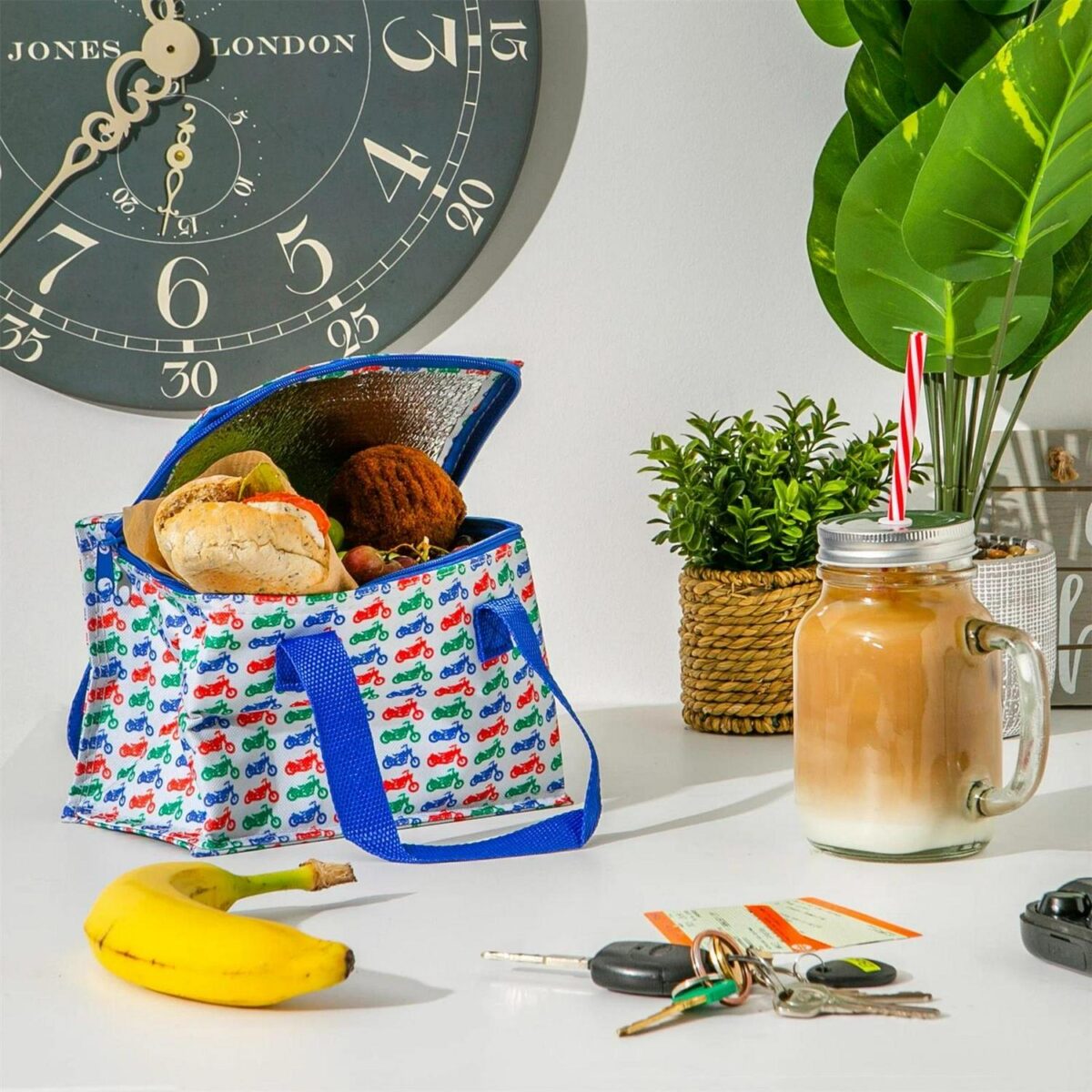 Insulated Lunch Bag Work Picnic Cooler Cool Tote Bag Men Women Motorhead - Image 6