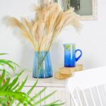 Jebel Recycled Glass Vase Decorative Home Flower Display Holder 3.5 Litre Blue - Image 5