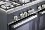 KENWOOD CK406SL 90 cm Dual Fuel Range Cooker - Slate Grey and Chrome - Image 3