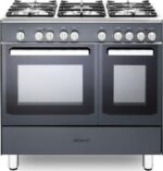 KENWOOD CK406SL 90 cm Dual Fuel Range Cooker - Slate Grey and Chrome - Image 4