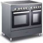 KENWOOD CK418SL 90 cm Electric Ceramic Range Cooker - Slate Grey and Chrome - Image 5