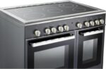 KENWOOD CK418SL 90 cm Electric Ceramic Range Cooker - Slate Grey and Chrome - Image 2