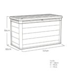 Keter Ashwood Signature 870 Litre (230 Gallon) Outdoor Storage Deck Box - Image 2