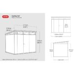Keter Cortina 9ft 2 x 7ft (2.8 x 2.1m) Storage Shed - Image 2